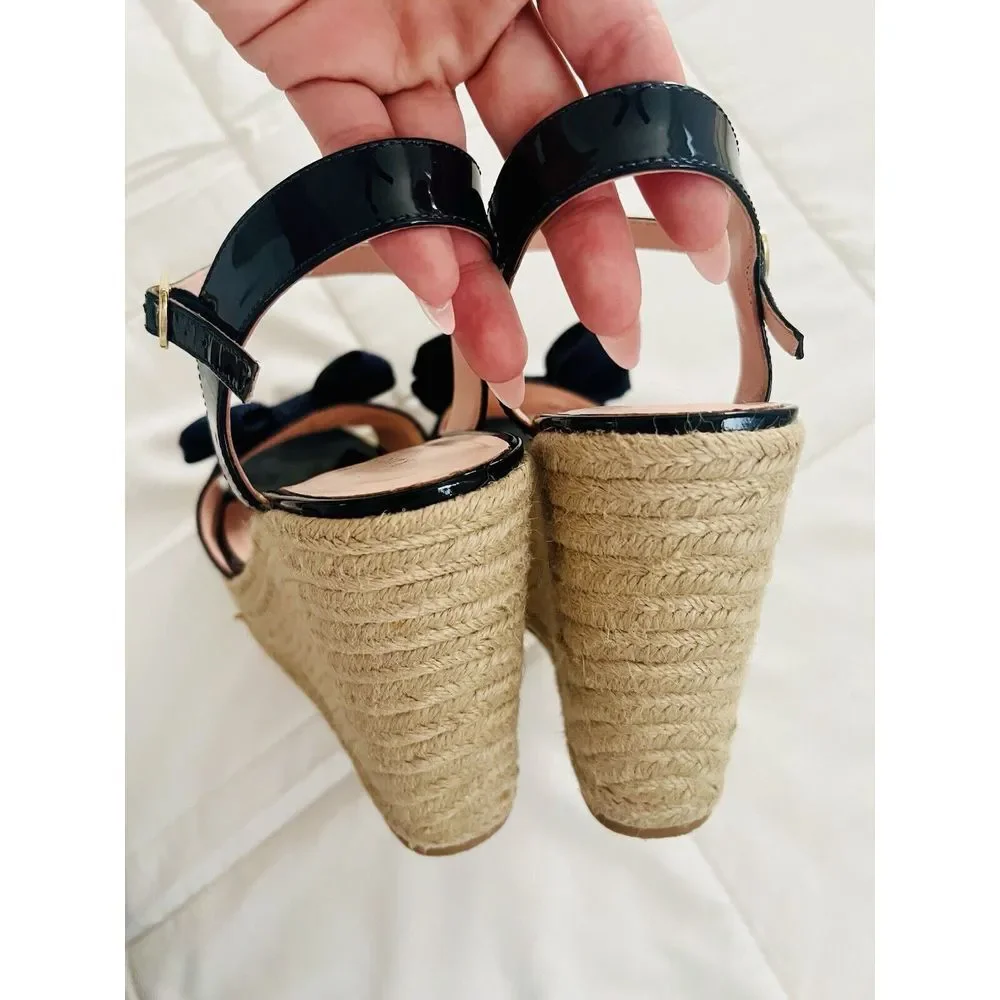 Kate Spade Womens Darya Denim Espadrille Wedge Shoes Size 9M‎